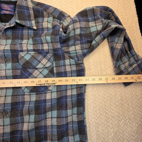 Pendleton Beach Boys Board Shirt Mens Large Loop Collar Plaid Limited Edition